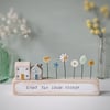 Little Wooden Houses with Clay & Button Garden 'Enjoy the little things'