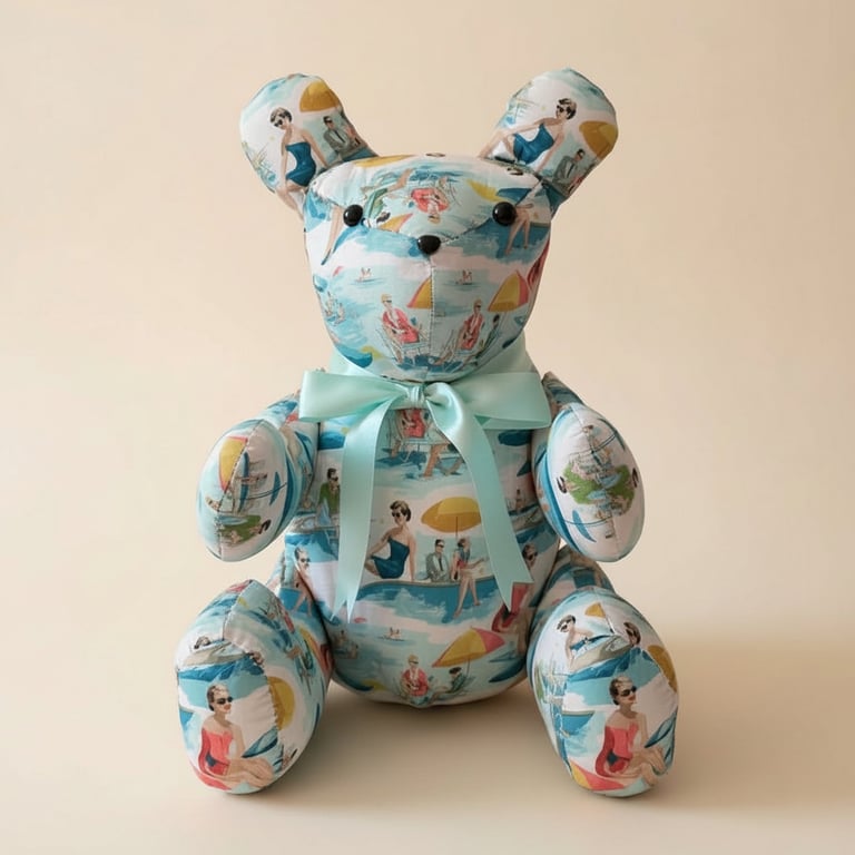 Handcrafted Memory Bear - Made From Loved Ones Clothing