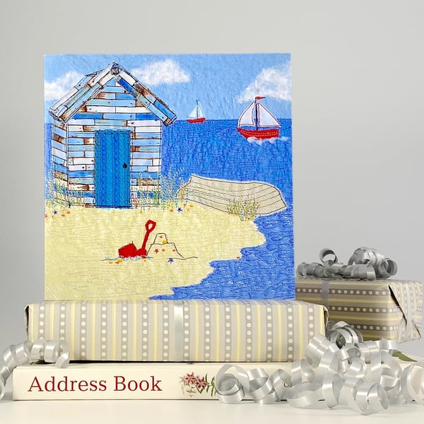 Birthday card - beach hut