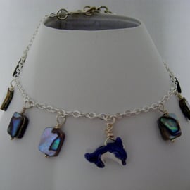 Abalone Charm Anklet