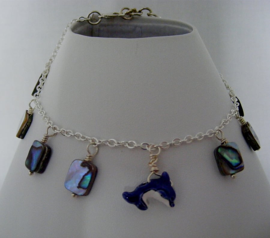 Abalone Charm Anklet