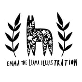 Emma the Llama Illustration