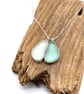 Sea Glass Cluster Necklace - Image 1