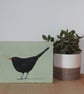 Blackbird - original acrylic painting - Image 2