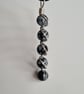 Handmade 925 Silver & Snowflake Obsidian Necklace Pendant Chain & Gift Boxed - Image 2