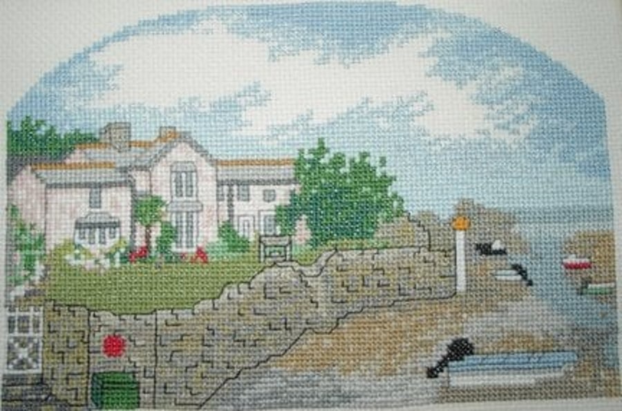 Bude Slipway in Cornwall cross stitch kit