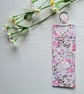 Lanyard Pen Holder Pale Pink Floral Soft Cotton Pouch Pretty Teacher Gift