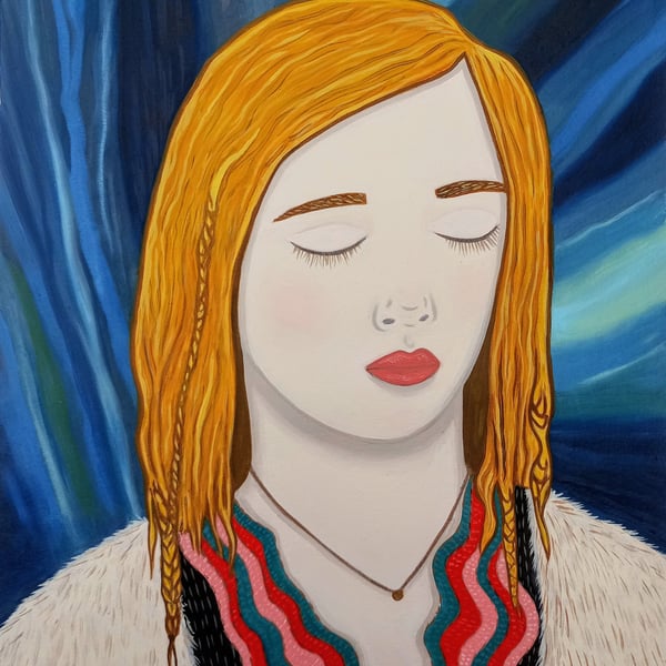 Hypnosis - Original Oil Painting on Paper