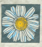 Chamomile mini linocut print - Image 1