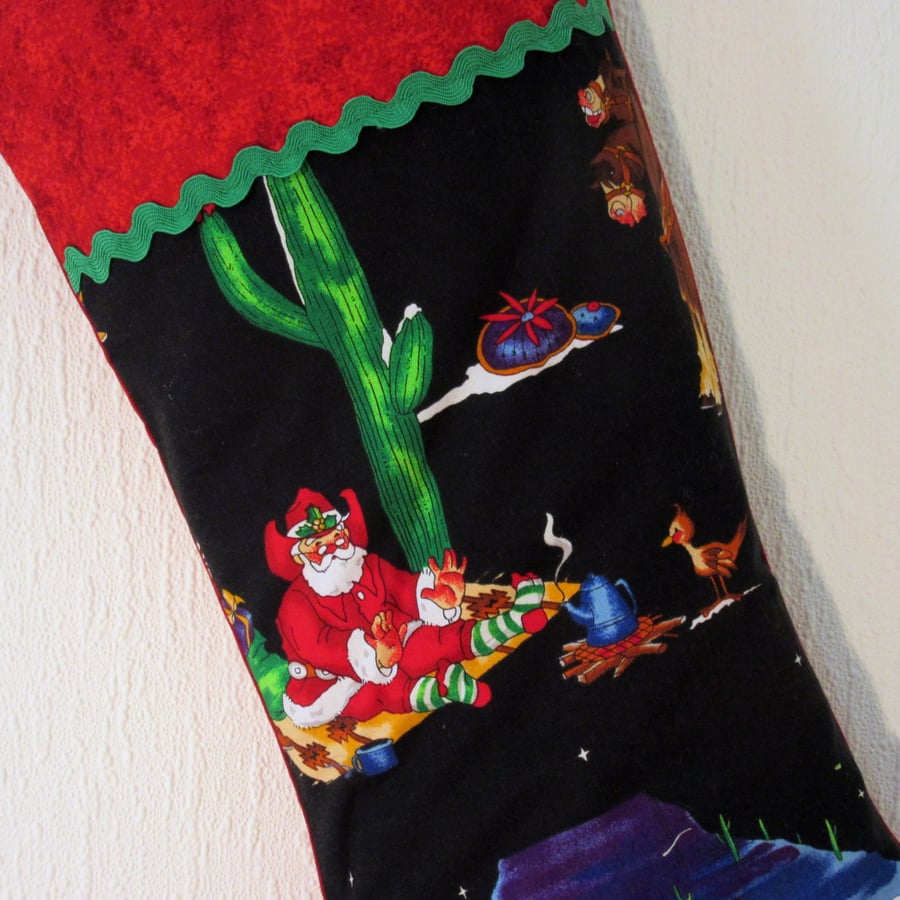 Seconds Sunday - Personalised Christmas Stocking - Southwest Santa