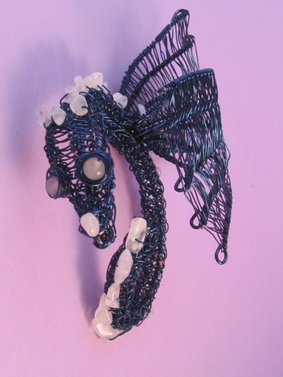 Blue Dragon Ear Cuff, Dragon Ear Wrap, Dragon Ear Jewellery