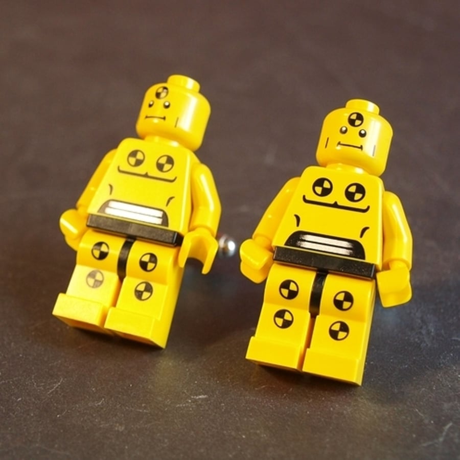 Lego Figure Cufflinks Crash Test Dummies