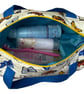 Large wash bag in butterfly print, toiletries bag with handles and pocket. - Image 3