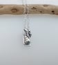 Miniature Silver Driftwood, Seaweed and Shell Necklace