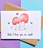 Fathers Day Card, Card for Dad, Daddy Card, Best Dad Card - Image 2