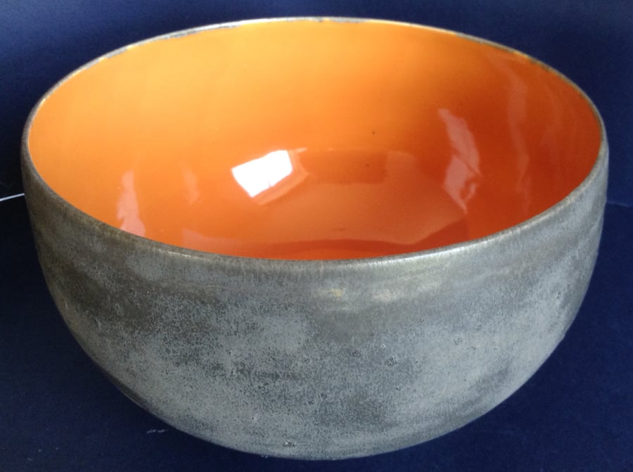 Large ceramic rounded bowl