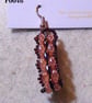 Brickwork-pattern bead earrings (customisable) - Image 1