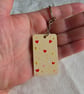 Hand Painted Ceramic Coaster & Matching Keyring Unique Handmade Gift Keepsake - Image 3