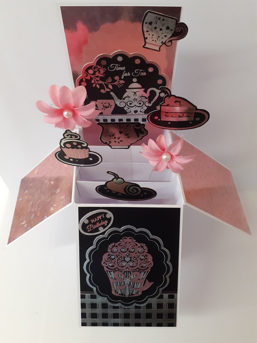 Ladies Birthday Card with Cakes