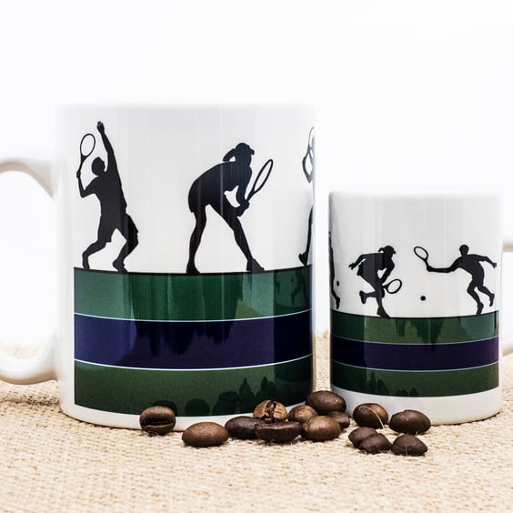 Tennis Coffee Espresso Mug  Gifts for Tennis Fans, Enthusiasts and Players      