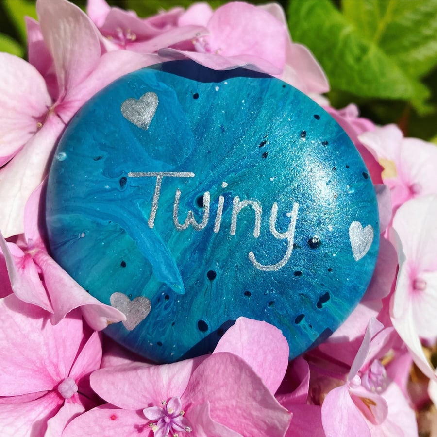 Personalised Marbled Pebble Paperweight