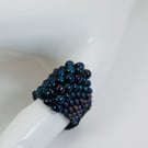 Beaded Ring, Snake Scales, Dragon Scales, Game of Thrones Jewellery