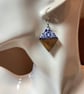 Walnut & Resin Earrings. - Image 3