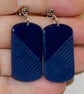 Deep Geometric Textured Earrings - Image 4