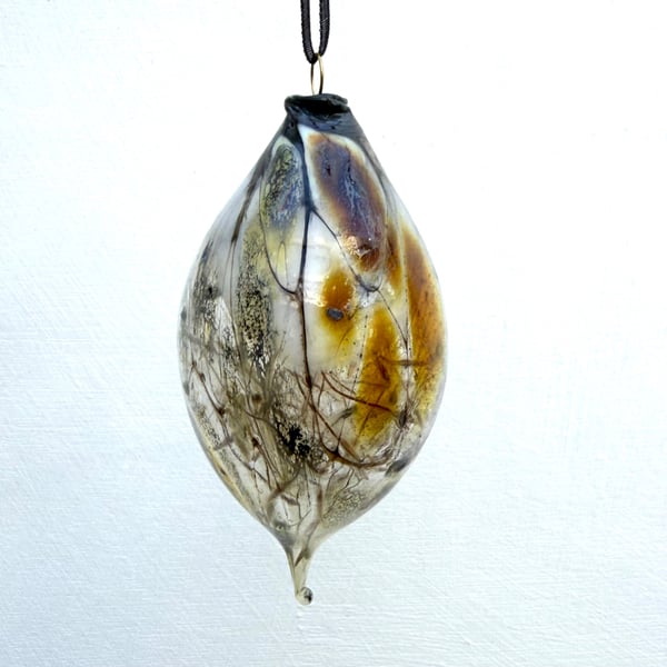 Blown Glass Gold Lustre Bauble