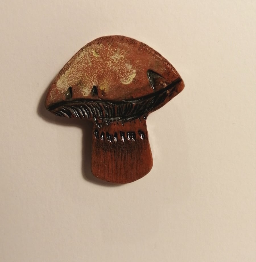 Mushroom Brooch