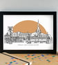 Ashbourne Skyline Art Print - Image 2