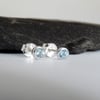 London blue topaz studs