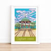 Clapham Common travel poster print by Susie West