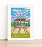 Clapham Common travel poster print by Susie West