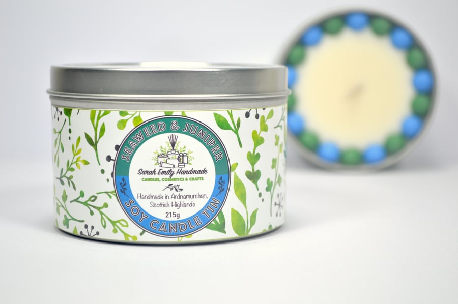 Seaweed & Juniper Candle Tin