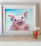 Porker the little pig. Original painting - Image 5