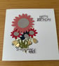Handmade Floral Birthday Card – "Let the Day Grow Wild" - Image 4