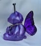 Violet - Flutter-Bear Resin Ornament - Purple  - Image 6