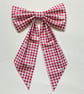 Christmas Bow Red Gingham - Medium  - Image 1
