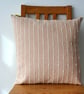 Handwoven Ivory Dot Pillow: Minimalist Boho Cushion Cover (18"x18")