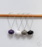 Lampwork Stitch Markers - Ace Pride - Image 1