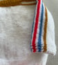 White jumper with coloured stripes  - Image 3