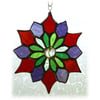 Rose Window Flower Suncatcher Stained Glass 