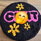 Versatile Punch Needle Large Swear Word Mug Rug Mouse Mat 