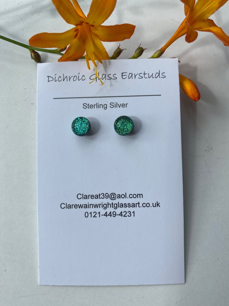 Dichroic Glass Earrings