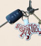 Cocker Spaniel Keyring - Embroidered Dog Word Art Bag Charm - Image 2