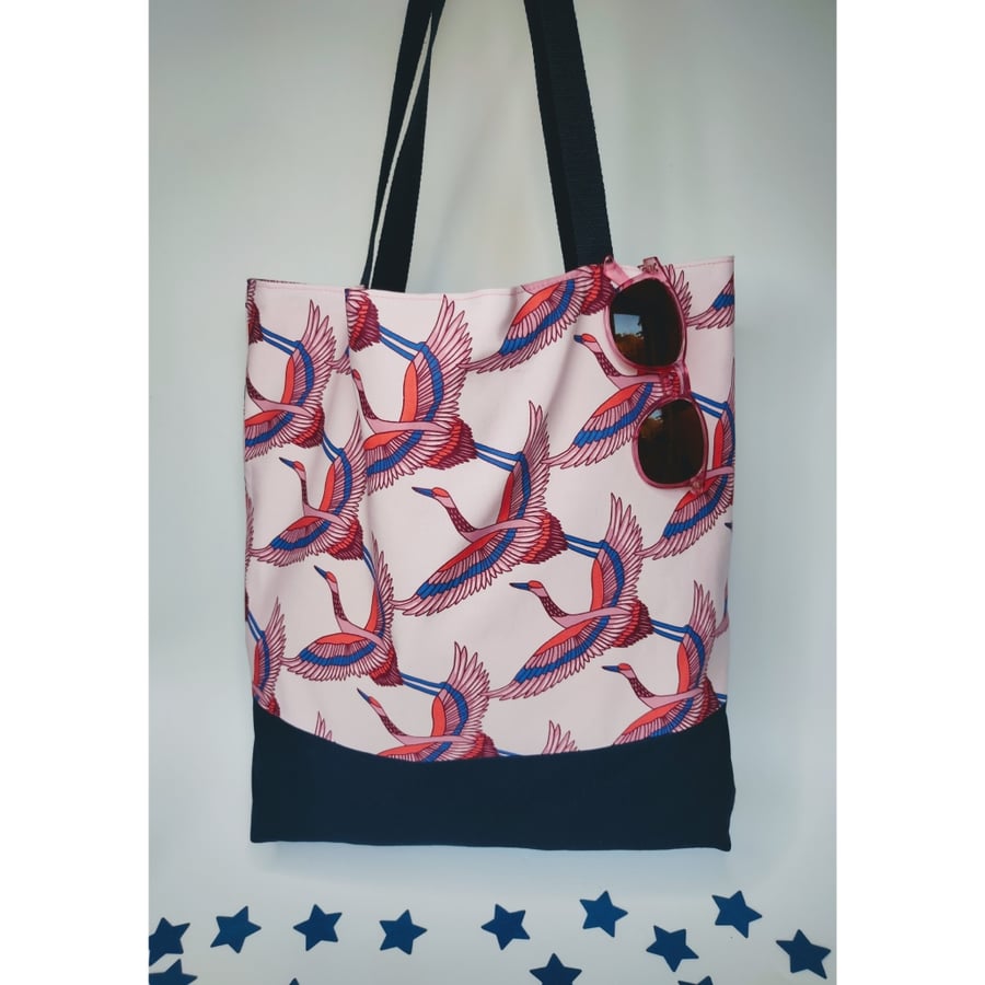 Tote Bag, Flamingo Bag, Modern Bag