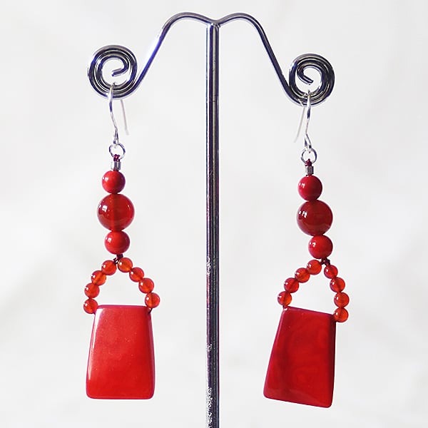 Reds Earrings.
