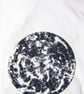 Polar Circle Men's white cotton T Shirt dark blue blue earth climate map print - Image 1