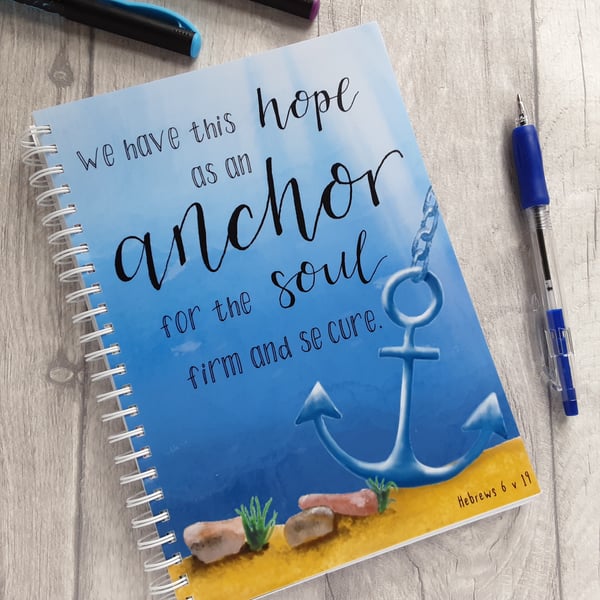 'My Anchor' Notebook in A4 or A5